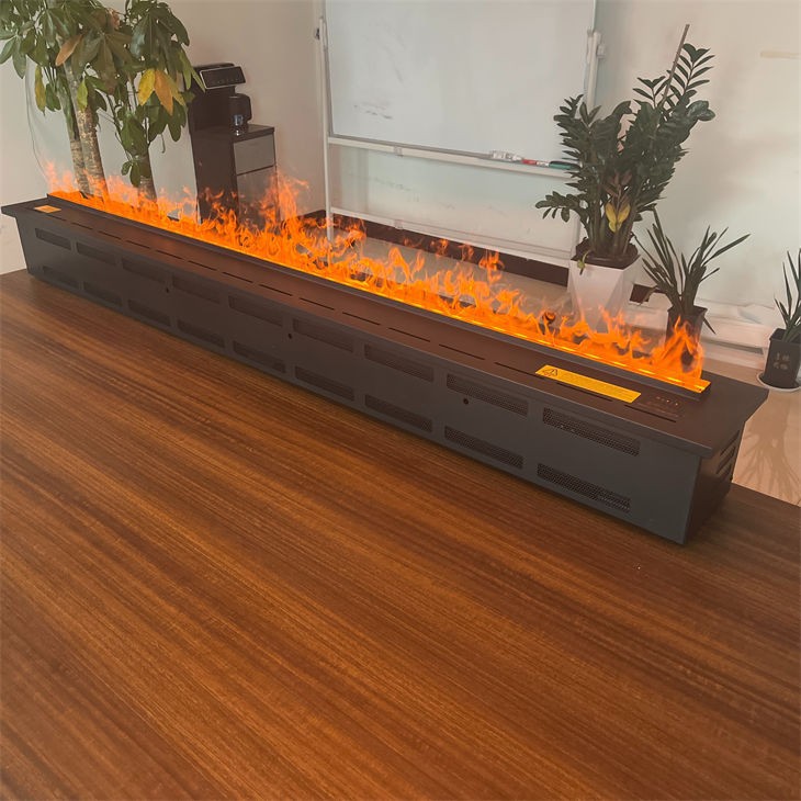 Black Color Electric Water Steam Fireplace