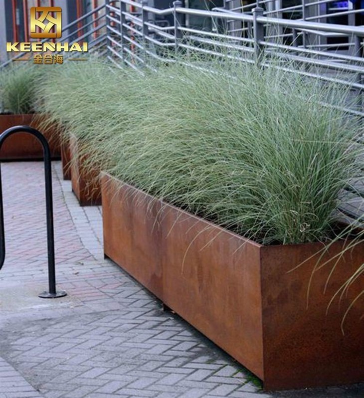 Cylinder Metal Window Box Planters
