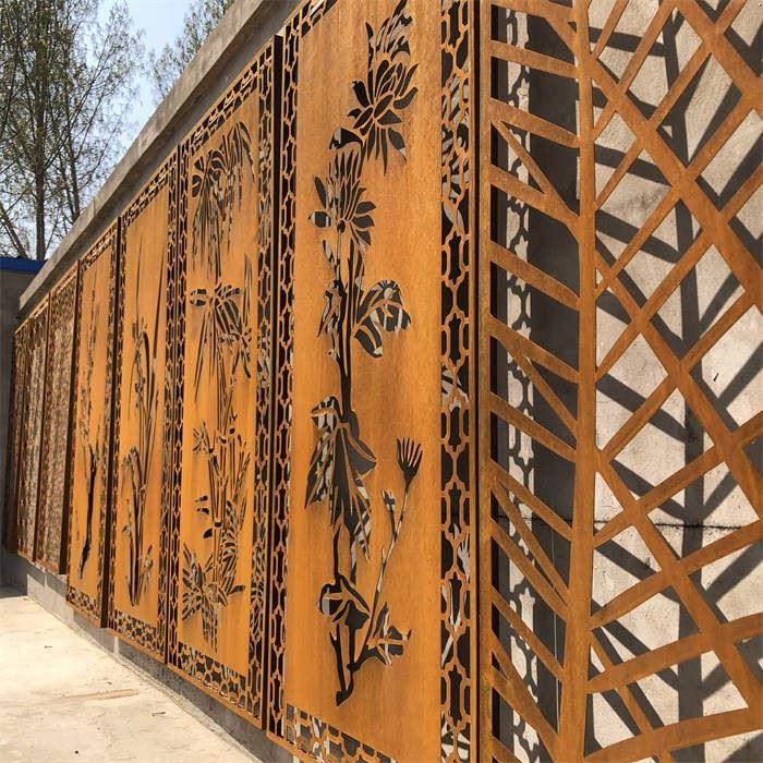 Outdoor Freestanding Screen Private Space Steel Panel